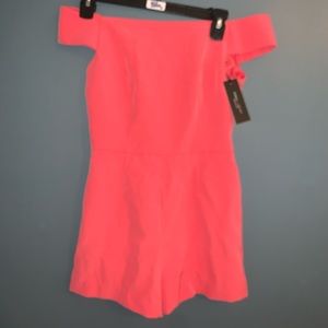 NWT hot pink romper